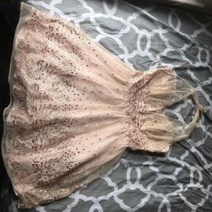Beige Prom Dress